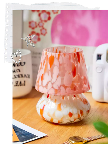 Ava Orange Tortoiseshell Lamp-Shaped Candle from Urban Outfitters