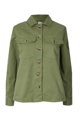 Pure Cotton Patch Pocket Military Shacket from Marks and Spencer