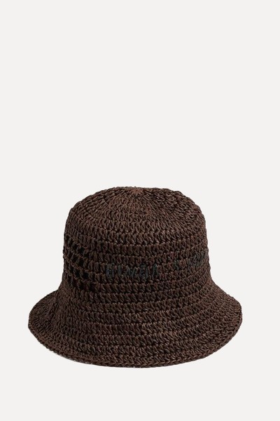 Chocolate Plaited Hat from Bimba Y Lola