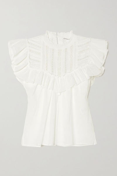 Tamsyn Broderie Blouse from Veronica Beard