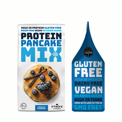 Protein Pancake Mix Vanilla & Blueberry from Stacks Of Goodness
