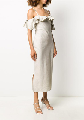 Pampelonne Off-the-Shoulder Cotton-Blend Dress from Jacquemus