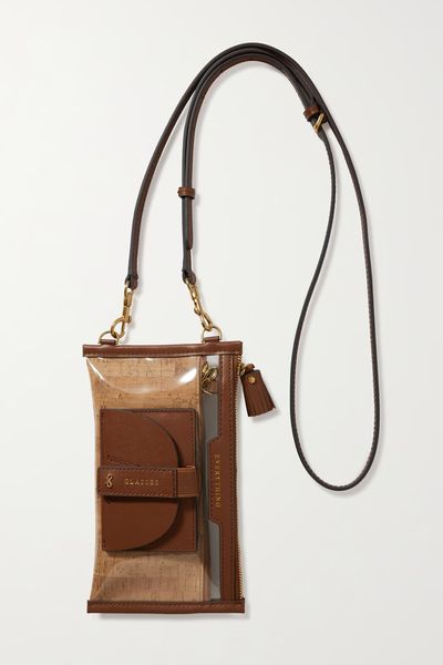 Everything Leather-Trimmed TPU & Cork Pouch from Anya Hindmarch