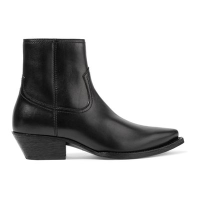 Lukas Leather Ankle Boots from Saint Laurent