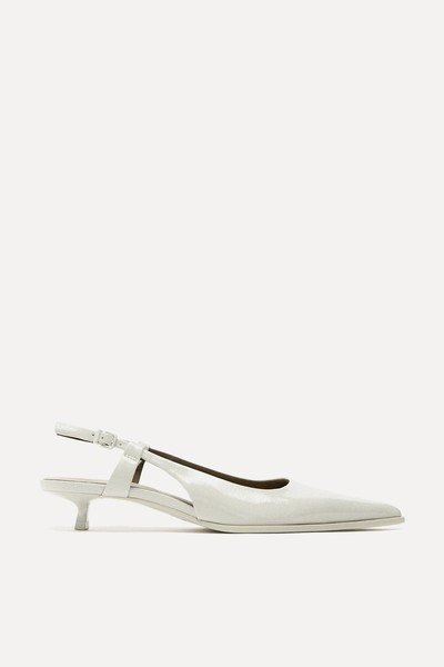 KITTEN HEEL SLINGBACK SHOES from Zara