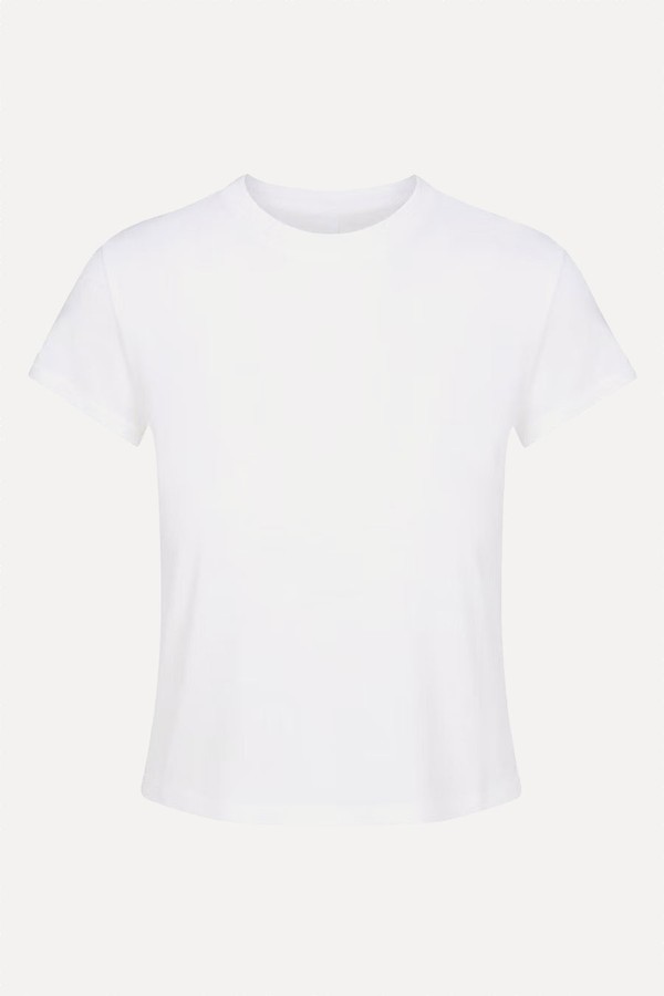 Relaxed Tees Round-Neck Cotton-Blend T-Shirt from Skims