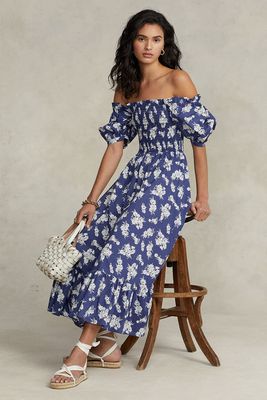 Floral Smocked Cotton Dress, £349