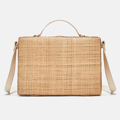 Raffia Box Bag from Zara