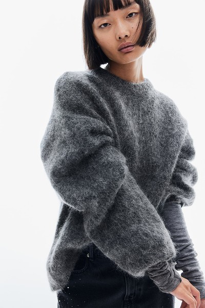 Oversized Mohair-Blend Jumper