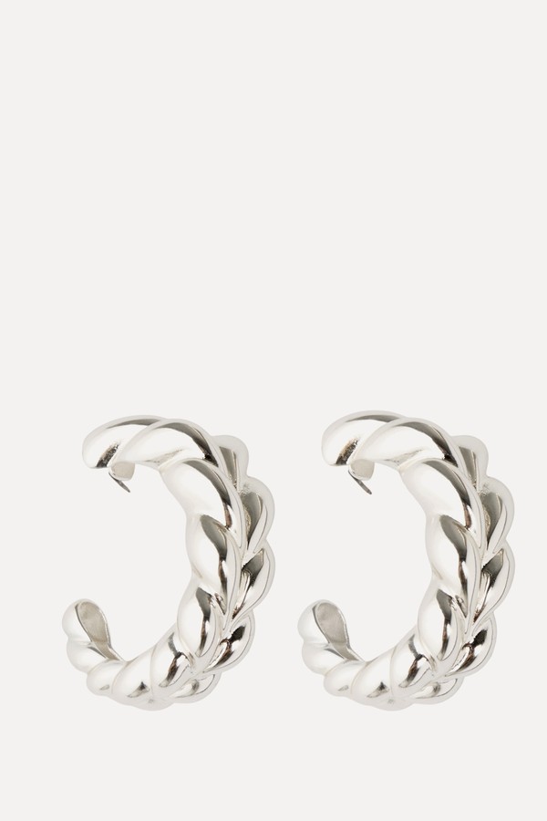 Embossed Hoop Earrings