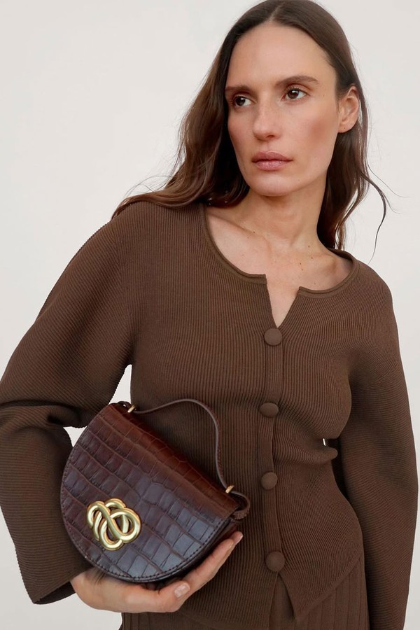 Cebella Leather Shoulder Bag from By Malene Birger