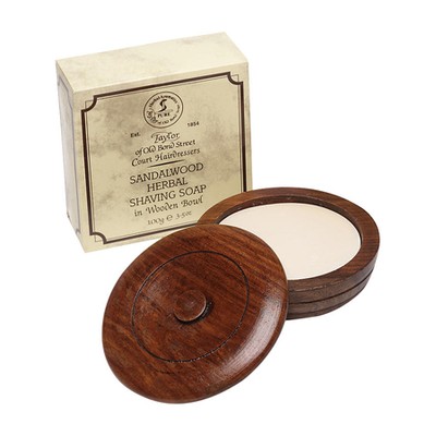 Sandalwood Shaving Soap With Wooden Bowl from Taylor Of Old Bond Street