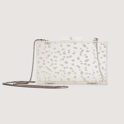 Transparent Box Clutch from Mango