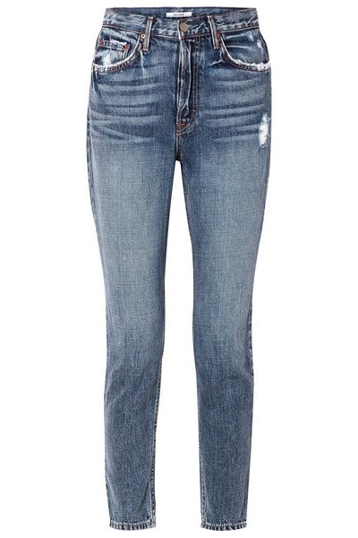 Karolina Distressed High-Rise Skinny Jeans from GRLFRND