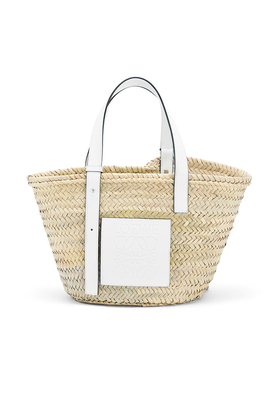 Basket Bag In Palm Leaf And Calfskin from Loewe