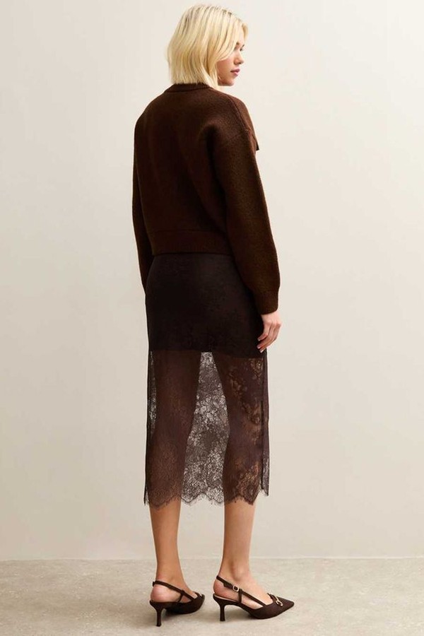Lace Midi Skirt