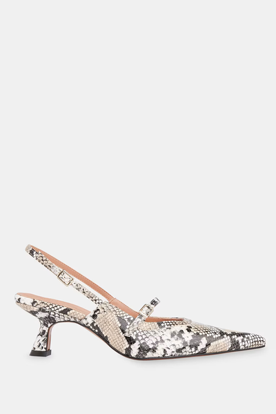 Nila Snake Slingback Heels from Whistles