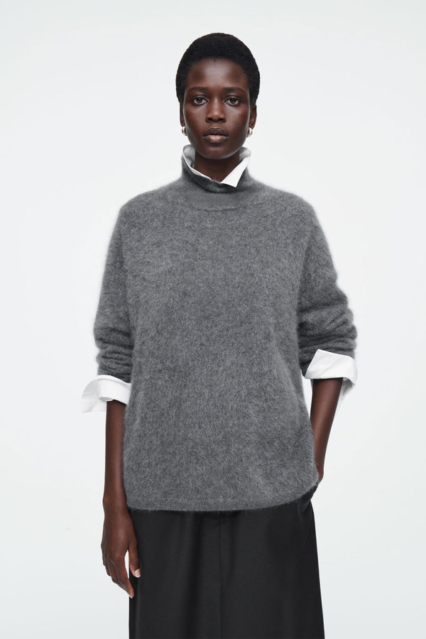 Brushed-Cashmere Turtleneck Jumper from COS