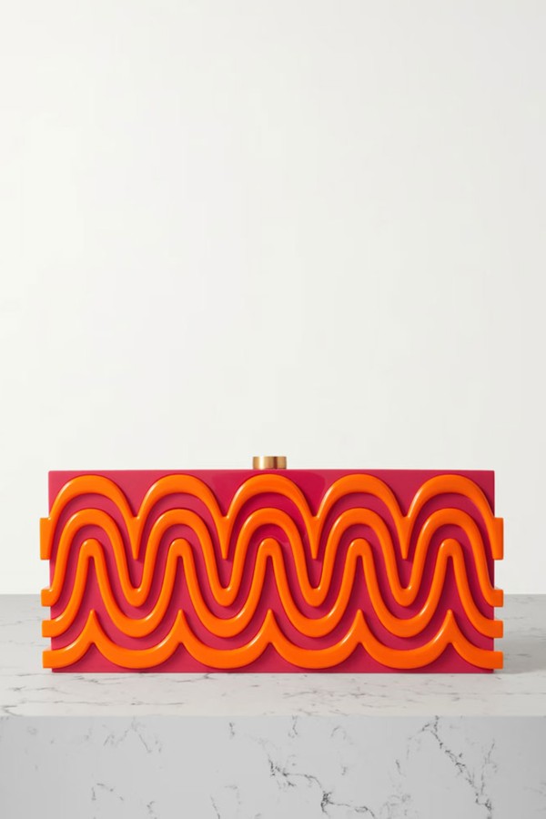 Yaro Two-Tone Acrylic Clutch from Cult Gaia