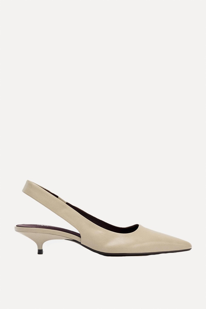 Slingback Kitten Heel Shoes