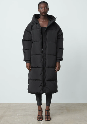Extra-Long Water-Repellent Puffer Coat from Zara