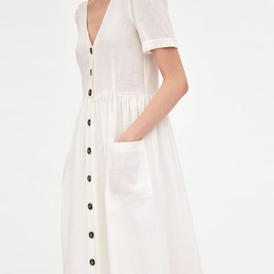 Midi Dress with Buttons from Zara