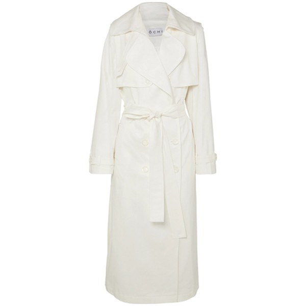 Belted Cotton-Blend Gabardine Trench Coat from Ochi