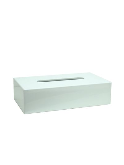 White Rectangular Tissue Box