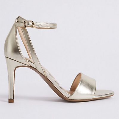 Stiletto Heel Two Part Sandals