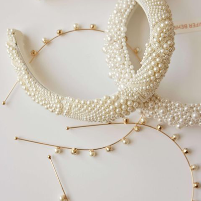 Bellatrix Sequin Pearl Headband from Jennifer Behr