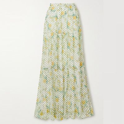 Printed Chiffon Maxi Skirt from Philosophy Di Lorenzo Serafini