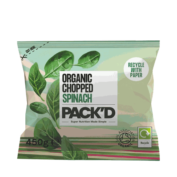 Organic Chopped Spinach from PACK'D