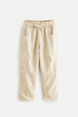 Tencel Cargo Pocket Trousers 