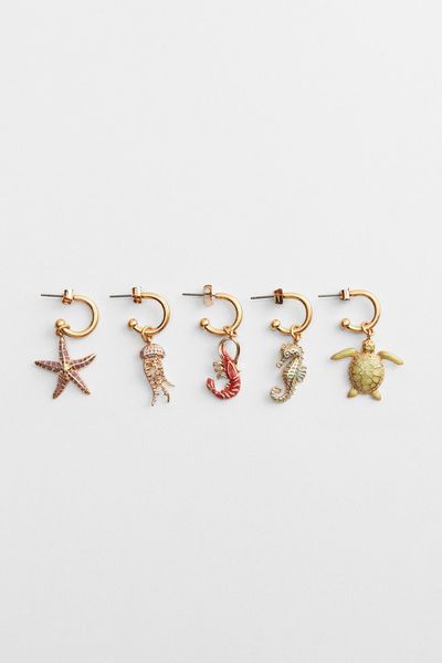 Enamelled Mini Earrings from Zara