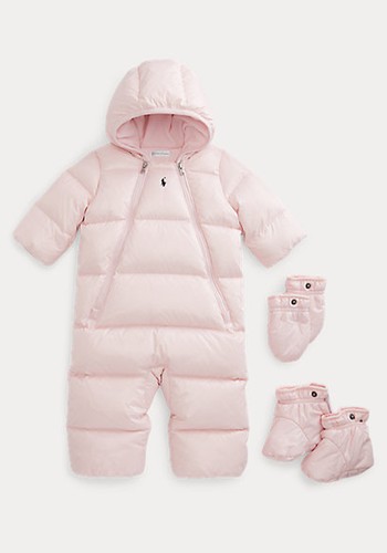 Water-Repellent Down Snowsuit