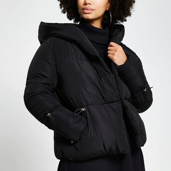 Drawcord Shawl Puffer Coat, £70