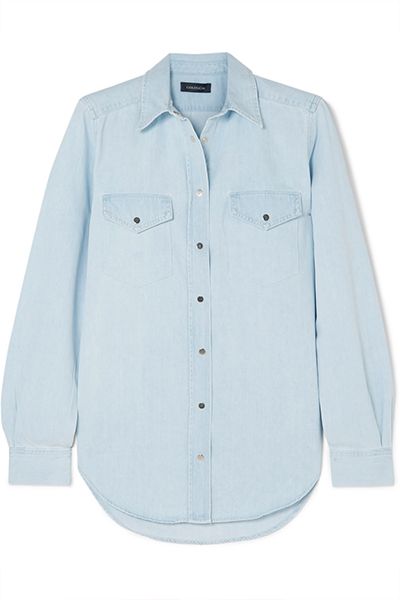 The Slim Straight Denim Shirt from Goldsign