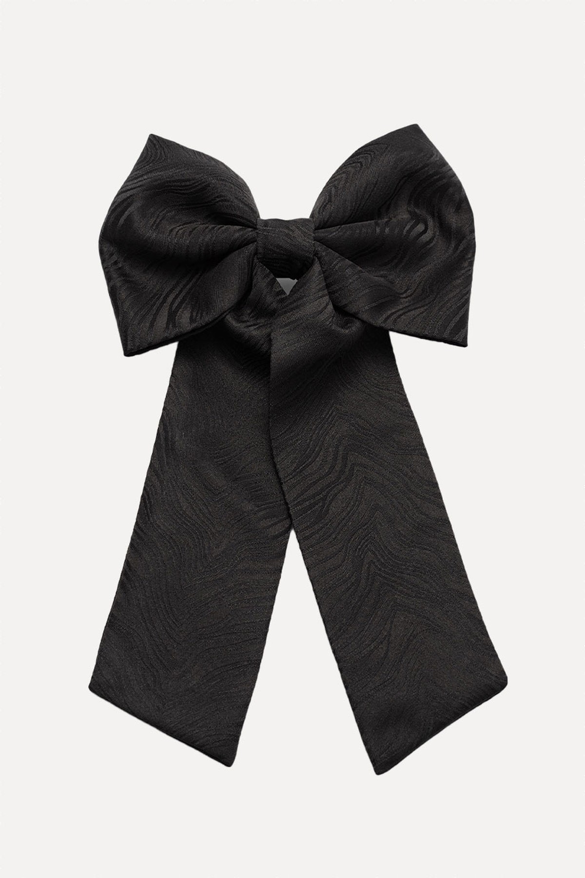 Moiré Bow Hair-Clip