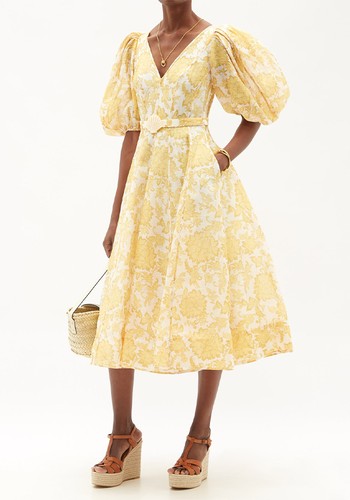 Postcard Puff Sleeve Midi, £1,350