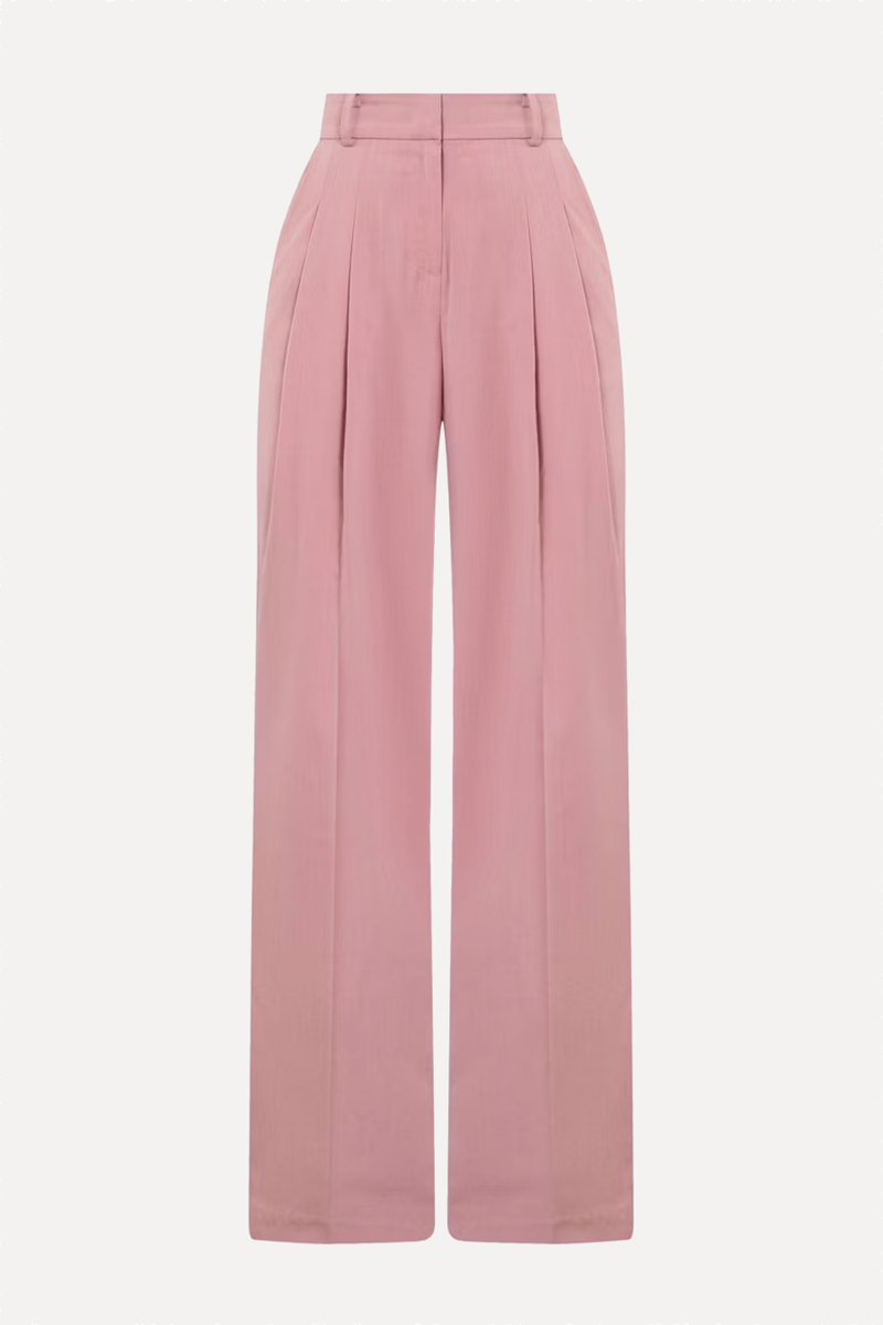Gelso High-Rise Pleated Trousers from The Frankie Shop