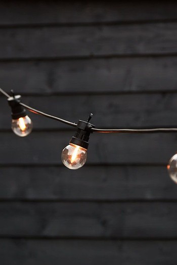 12V Set Of 10 Garden Festoon Lights With LED Golf Ball Bulbs from Easyfit