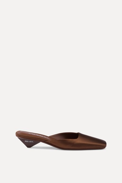 Satin Heeled Mules 35 from Prada