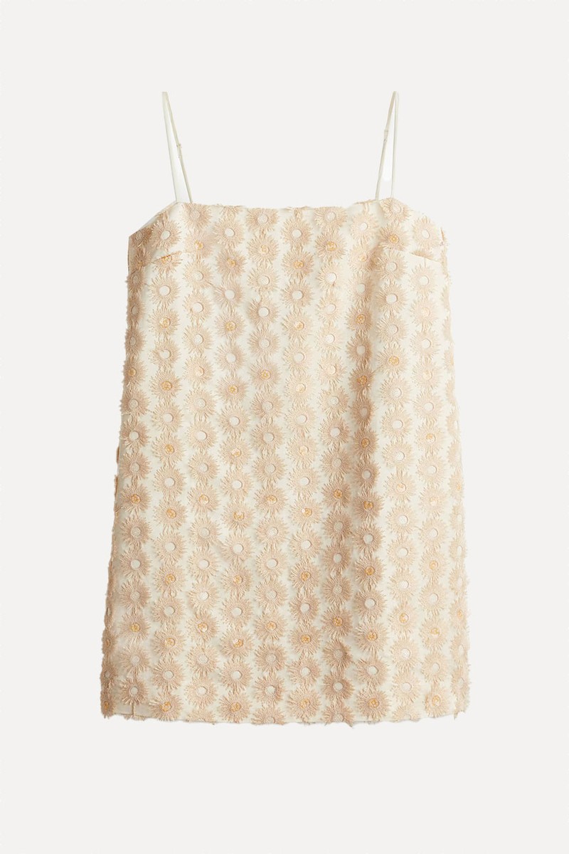 Appliquéd Strappy Dress