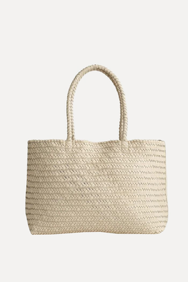 Handwoven Leather Tote from Madewell