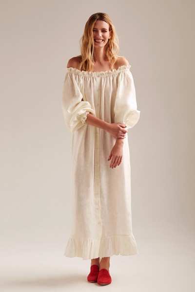 Baked Milk Loungewear Dress from Sleeper The Label