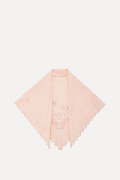 Embroidered Cotton Headscarf from Gunia