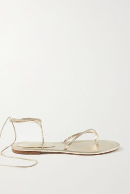 Metallic Sandals from Porte & Paire