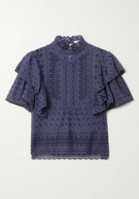 Tizaina Ruffled Broderie Anglaise Cotton Blouse from Isabel Marant Etoile
