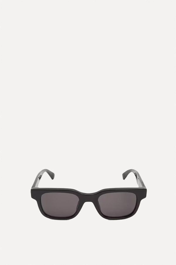 Square Stretch Black Sunglasses from Bottega Veneta