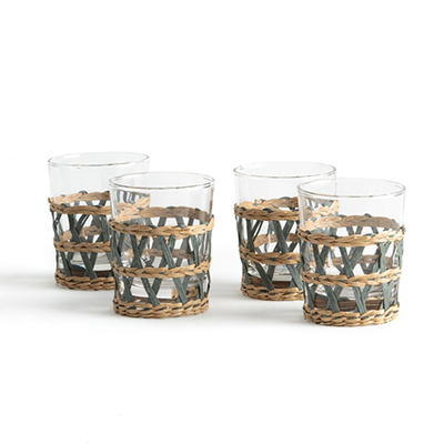 Qualimna Glasses With Woven Base